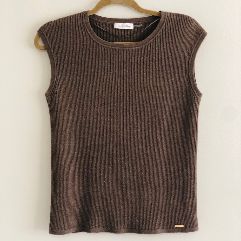 Calvin Klein Brown Tank Top Size Medium